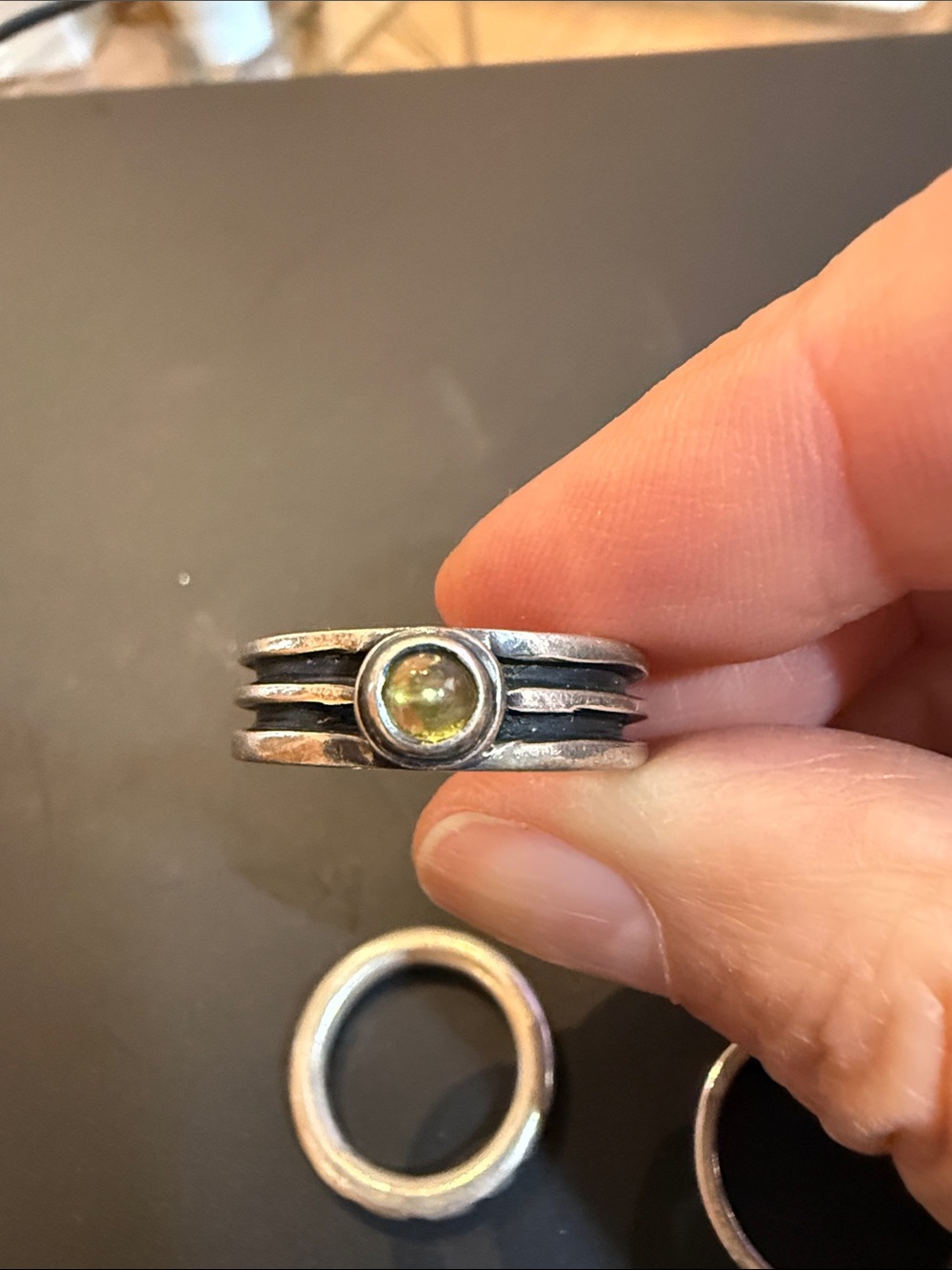 Vintage Sterling Silver Stacking Rings - Picture 4 of 6
